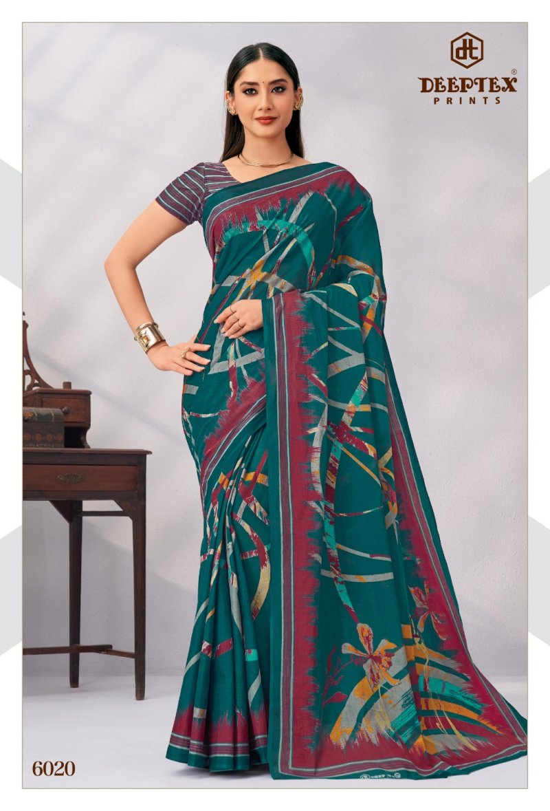 Mother India Vol 60 By Deeptex Cotton Printed Saree 
